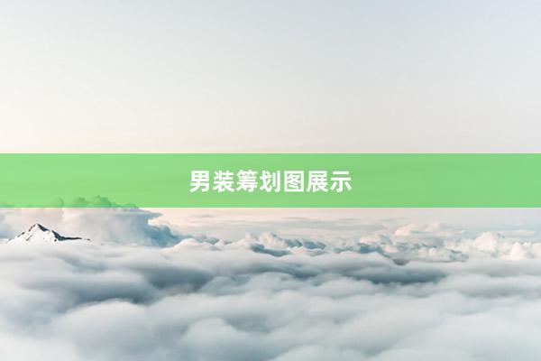 男装筹划图展示